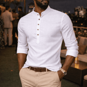 1000010011 Emilio men's Linen cotton shirts