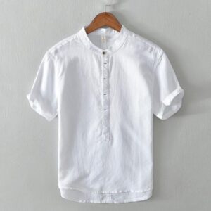 buonarroti men's linen shirt